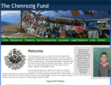Tablet Screenshot of chenrezigfund.org